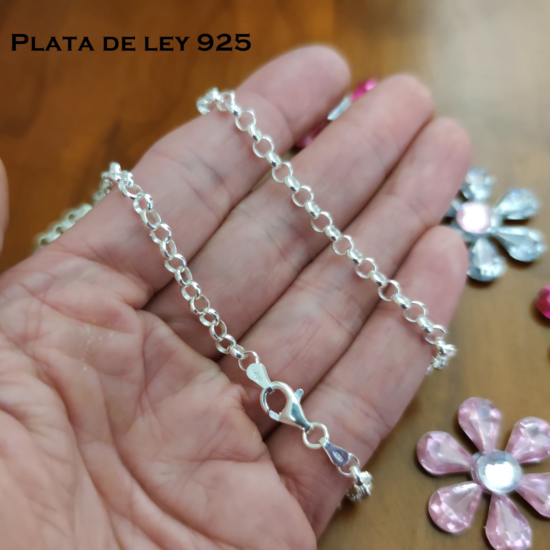 Cadena de Plata de ley rolo 70 Cm. 3 Mm. 3